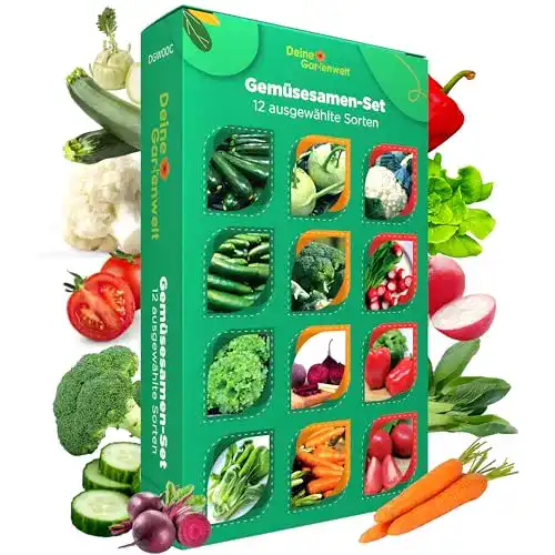 Gemüsesamen Deine Gartenwelt Set, 12 Sorten Samen
