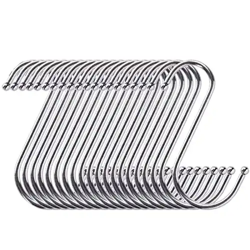 S-Haken WKTRSM 20 Stück S Haken Edelstahl