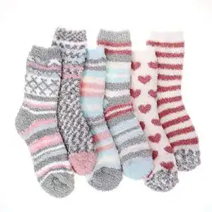 Kuschelsocken Damen Blu Ninfee Flauschige Socken 6 Paar