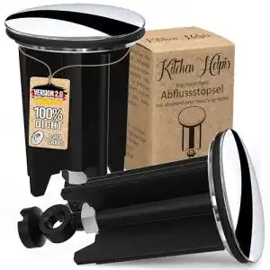 Waschbeckenstöpsel Kitchen Helpis ® 2X Universal, 40 mm
