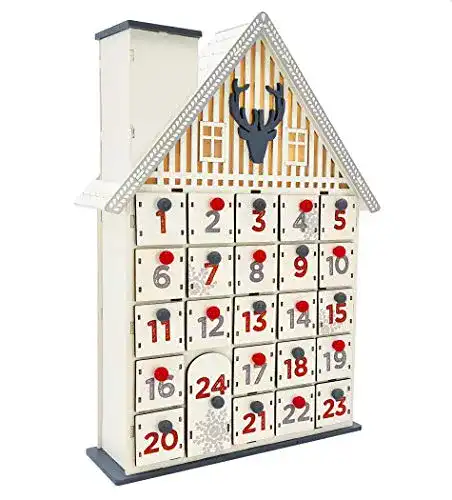 Adventskalender aus Holz Wichtelstube-Kollektion Adventskalender