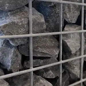 Basalt-Bruchsteine zierkiesundsplitt Basalt Gabionensteine 1000kg