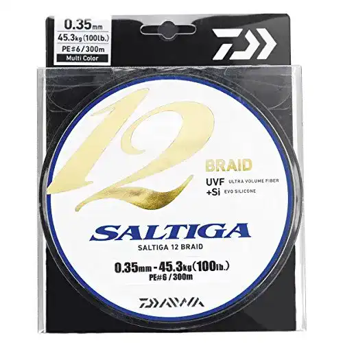 Daiwa geflochtene Schnur Daiwa Saltiga 12 Braid 0,16mm 14kg 300m