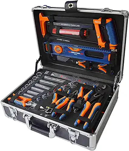 Elektriker-Werkzeugkoffer DEXTER – 130-teiliger Werkzeugkoffer