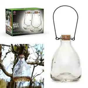 Wespenfalle CKB Ltd 2er Set Wasp Catcher Trap Wespenfänger Glas