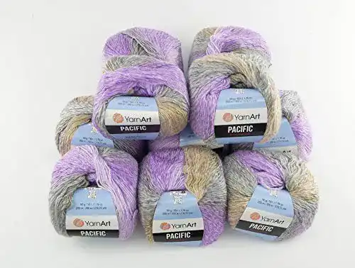 Yarnart-Wolle YarnArt Pacific 500g 10 x 50 g mit Farbverlauf