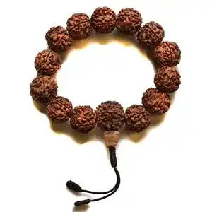 Rudraksha BUDDHAFIGUREN/Billy Held Hand-Mala 15 mm Beads
