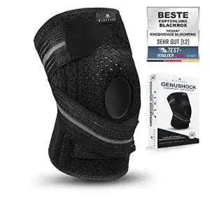 BLACKROX Kniebandage Silikonring GENUSHOCK Sport