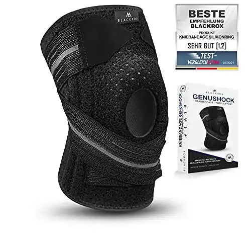 Die beste BLACKROX Kniebandage Silikonring GENUSHOCK Sport 2026 Test Bestseller BLACKROX Kniebandage Silikonring GENUSHOCK Sport