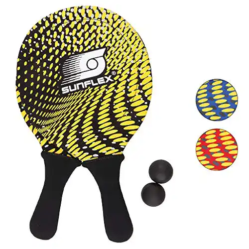 Beachball Sunflex Neopren Set Splash mit Zwei Schlägern Zwei Bällen