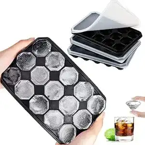 Eiswürfelform mit Deckel LessMo 3 PCS Eiswürfelform, Diamant-