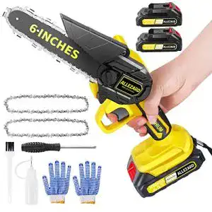Mini-Kettensäge Allezard Mini Kettensäge 6 Zoll Akku