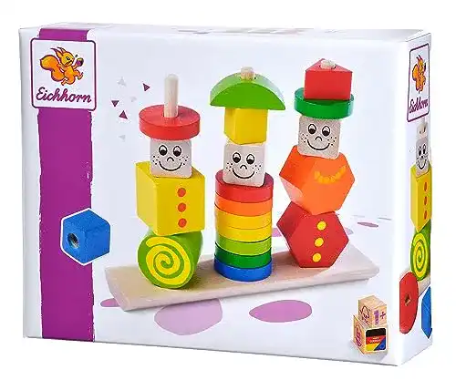 Eichhorn-Holzspielzeug Eichhorn Figuren Steckpuzzle 20-teilig