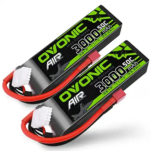 3S-LiPo OVONIC Lipo Akku 3s 3000mAh 50C 11.1V Lipo mit Anschluss Dean