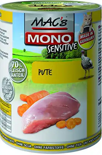 Die beste Macs-Nassfutter Hund Mac's MACs Mono Sensitive Pute 6 x 400 g 2026 Test Bestseller Macs-Nassfutter Hund Mac’s MACs Mono Sensitive Pute 6 x 400 g