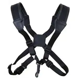Saxophongurt ATIDY Saxophon Gurt Qualitätsleder Cross Strap mit dickeres Material auf die Schultern Anzüge für Saxophon