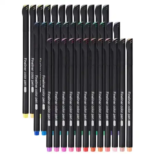 Fineliner DealKits Premium Stifte Set, 36 Farben Bullet Journal Stifte