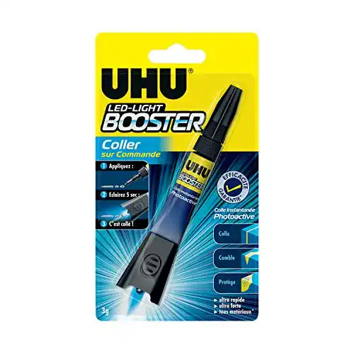 UV-Kleber UHU Booster, transparent Photoaktive Flüssigkeit 3 g