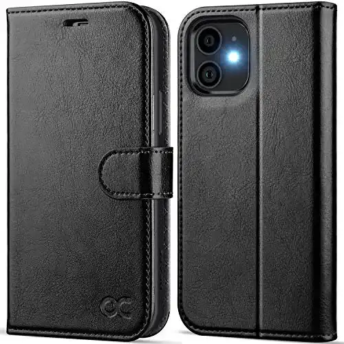 iPhone-12-Pro-Hülle OCASE iPhone 12 Hülle Premium PU Leder