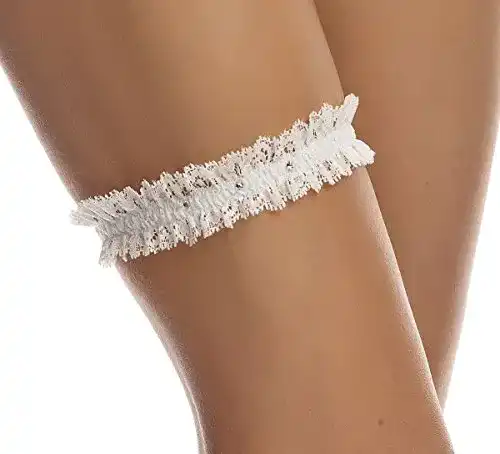 Strumpfband BrautChic SCHMALES Elegantes zur Hochzeit IVORY