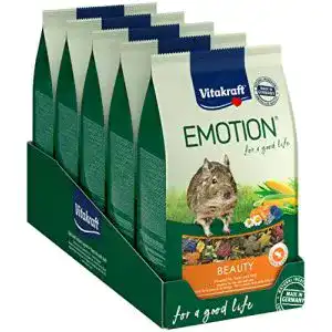 Degufutter Vitakraft Degus Emotion BeautySel. AllAge, 5x 600g