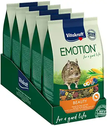 Degufutter Vitakraft Degus Emotion BeautySel. AllAge, 5x 600g