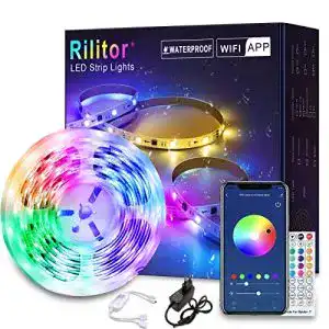 LED-Streifen 10m Rilitor WiFi LED Strip 10M Wasserdicht IP65