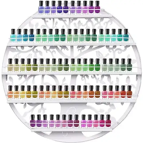 Nagellack-Regal COSTWAY Nagellackregal Wandregal, 60cm rund