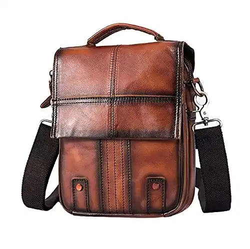 Umhängetaschen Herren Leuchtbox Leder Umhängetasche Herren