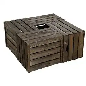 Weinkiste Kistenkolli Altes Land 4er Set Massiv, 49 x 42 x 31 cm