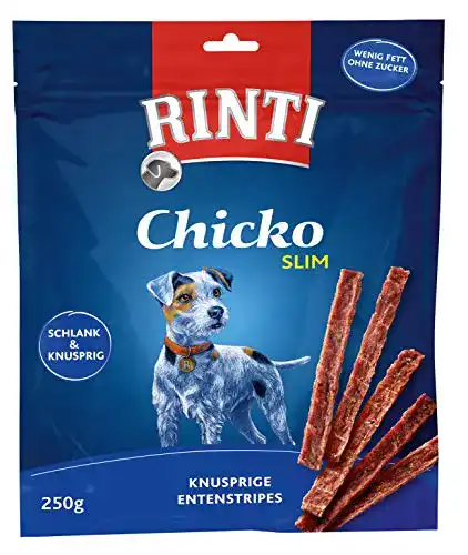 Rinti-Leckerli Rinti Extra Chicko Slim Ente Vorratspack, 3er Pack