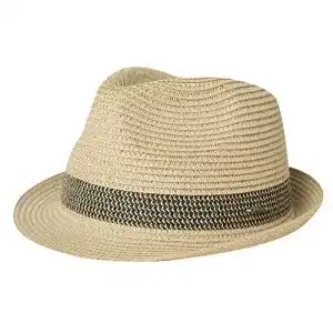 Fedora Comhats Unisex Herren Strohhut Sommer Sonnenhut