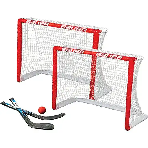 Hockey-Tor Bauer Knee Goal 2-er Set 30.5 Zoll Hockeytor, Rot, M