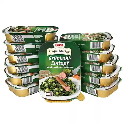 Grünkohl Buss -Eintopf mit schmackhaften Mettenden, 12 x 300 g