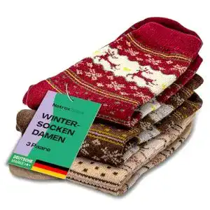Weihnachtssocken Netrox 3 Paar Wintersocken