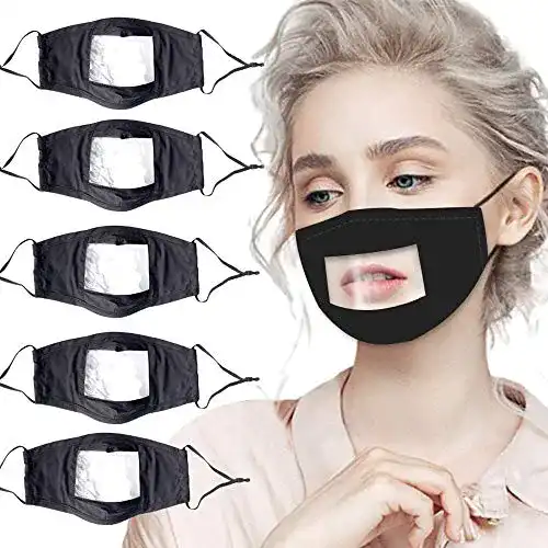 Mundschutz mit Sichtfenster ROOYA BABY 5Stück Transparent