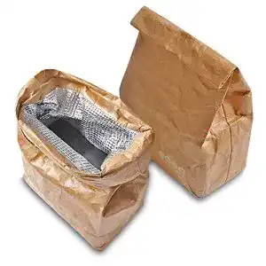Lunchbag LELE LIFE 2er-Pack isolierte braune Papier-Lunch-Taschen