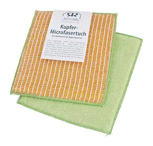 Kupfertuch Redecker 250160 Kupfer-Microfasertuch, 16 x 19,5 cm