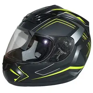 Motorradhelm protectWEAR H-510-ES-L , Größe L, Matt-Schwarz