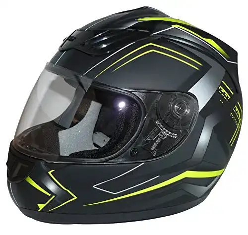 Motorradhelm protectWEAR H-510-ES-L , Größe L, Matt-Schwarz