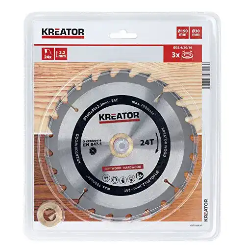 Sägeblatt (190×30) Kreator KRT020416 KRT020416-Disco 190 mm