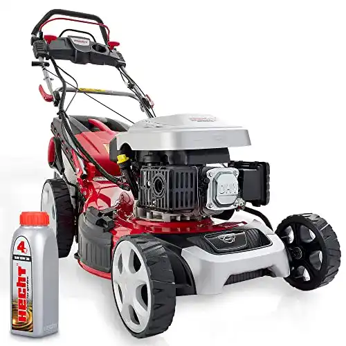 Benzin-Rasenmäher mit Elektrostarter Hecht 5IN1 4 Takt Motor