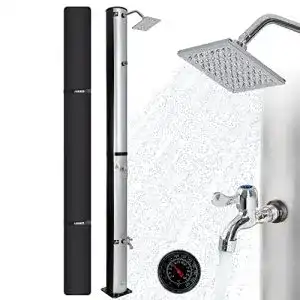Solardusche Edelstahl Arebos Solardusche 37 Liter, 199 cm