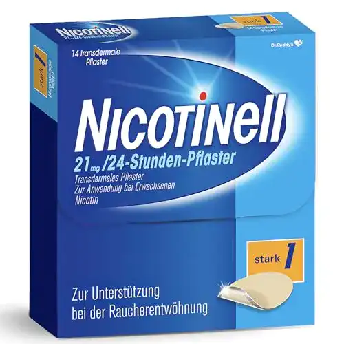 Nikotinpflaster Nicotinell 21 mg/24-Stunden-Pflaster 52,5mg 14 St