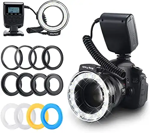 Ringblitz Emiral LED leuchte, Ringleuchte, mit 48 Makro LEDs