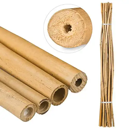 Bambusröhrchen Relaxdays Bambusstäbe 150cm, 25 Stück