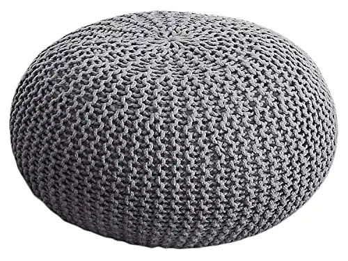 Pouf casamia Sitz Strickhocker Strickpuff Ø 55cm Premium