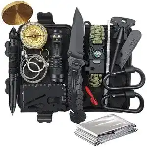 Survival-Kit Unihoh Survival Kit 15 in 1, Außen Notfall Survival
