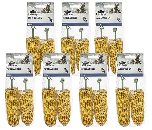 Futtermais Dehner Nagersnack Maiskolben, 7 x 200 g