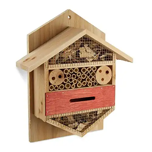 Insektenhotel Relaxdays sechseckige Nisthilfe für Bienen